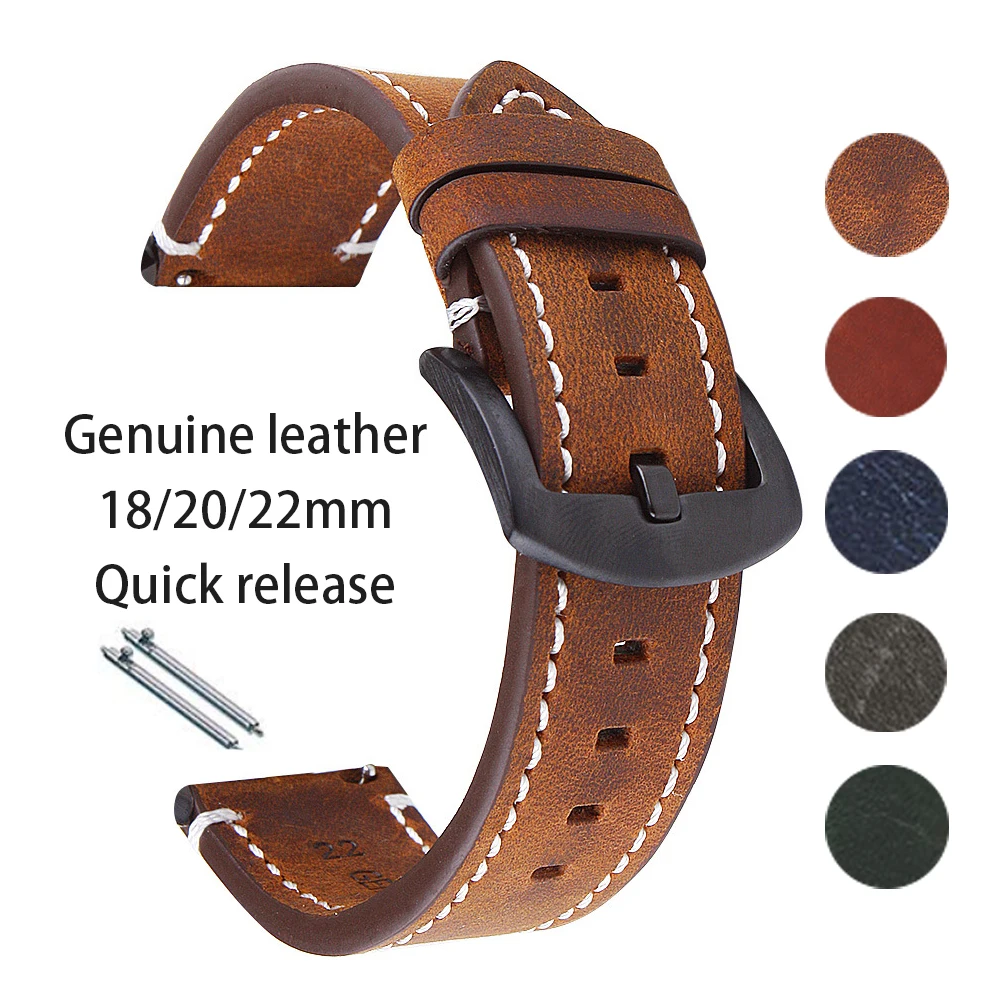 Watches Rolex Smartwatch - Retro Echt leder Uhren armband für