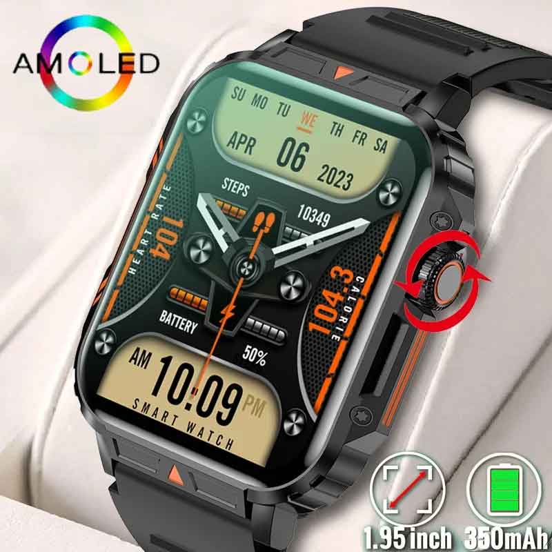 Smartwatch Square Watches For Men - 1,91 Outdoor Militär Smartwatch Männer Bluetooth