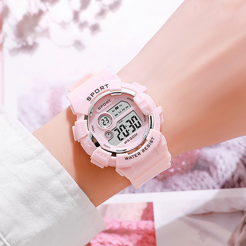 Smartwatch Watches Gift For Girls - Mode Kinder Uhren Leuchtende Wasserdichte Sport