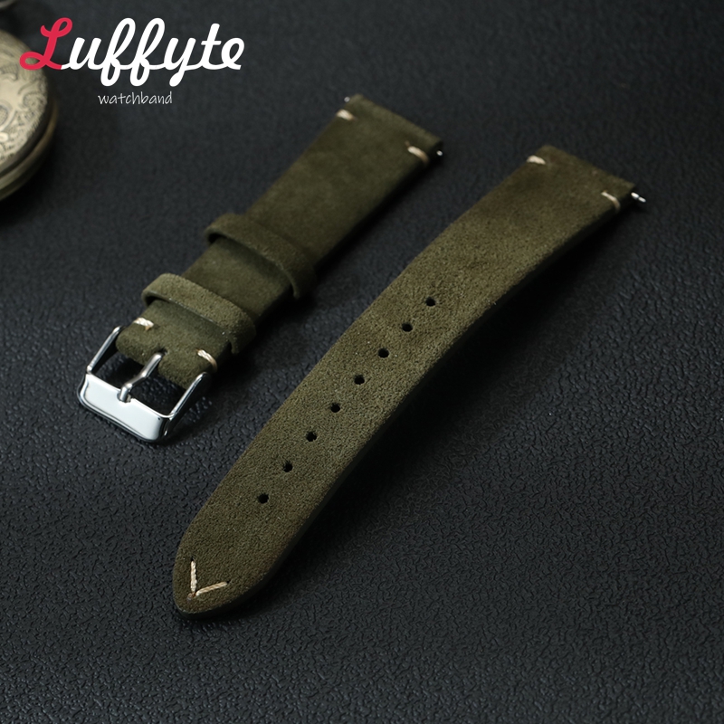 Smartwatch Vintage Watches For Women - Vintage Wildleder Leder Uhrenarmband 18mm 20mm