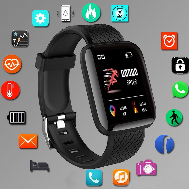 Smartwatch Square Watches For Men - Sport Smartwatch Fitness Armband Musik Steuerung