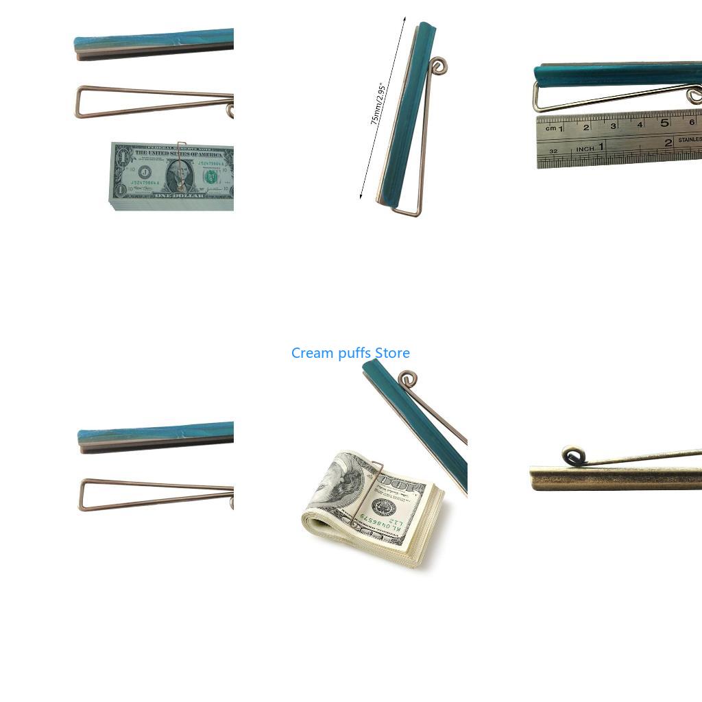 Spring Bar Tool - 50LE Langlebige Feder-Geldklammer aus Metall für