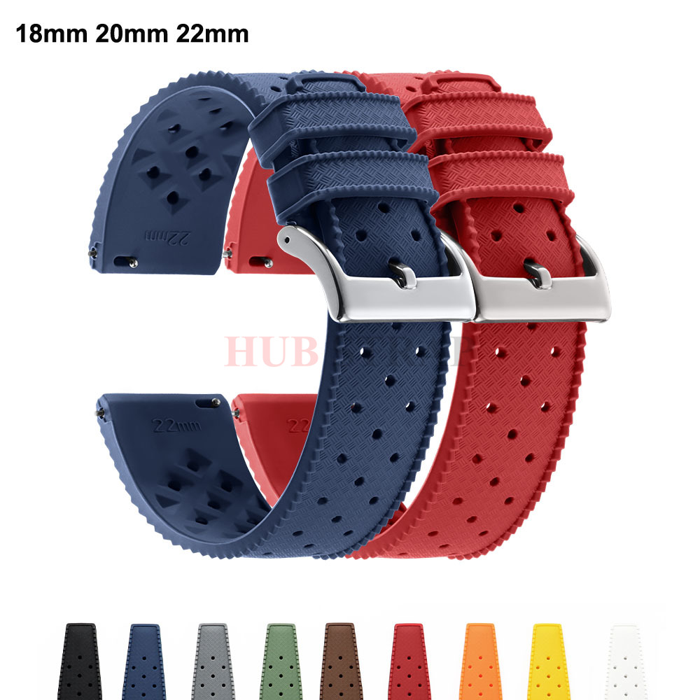 Watches Rolex Smartwatch - 18mm 20mm 22mm Tropical Silikon Uhrenarmband