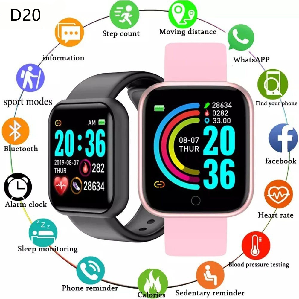 Watch Smart Y68 - D20 y68 Smart Uhren Elektronische Sport