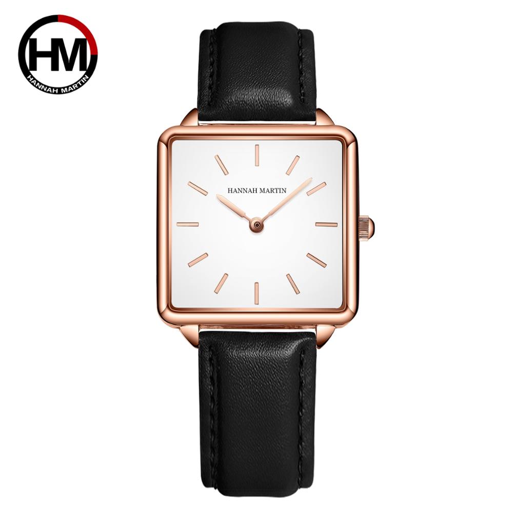 Minimalist Thin Watch - Echte Lederband Japan Quarz Bewegung HM-108