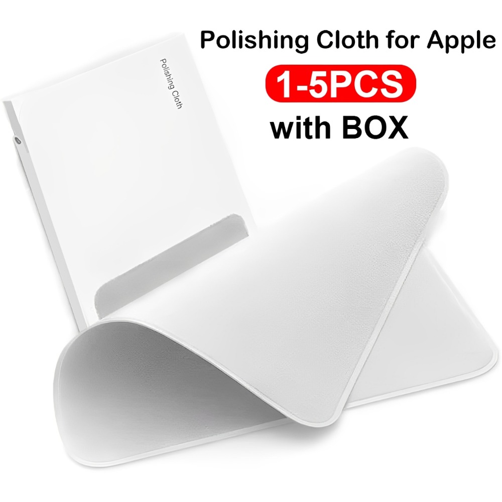 Watch Polishing Cloth - 1–5 Stück Poliertuch mit Box für
