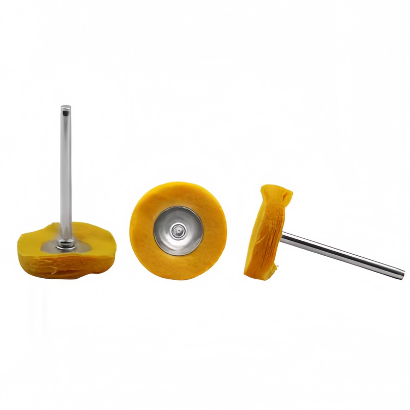 Watch Polishing Cloth - 7-teiliges 3-mm-Poliertuchrad in Gelb, verschleißfest, fusselfrei,