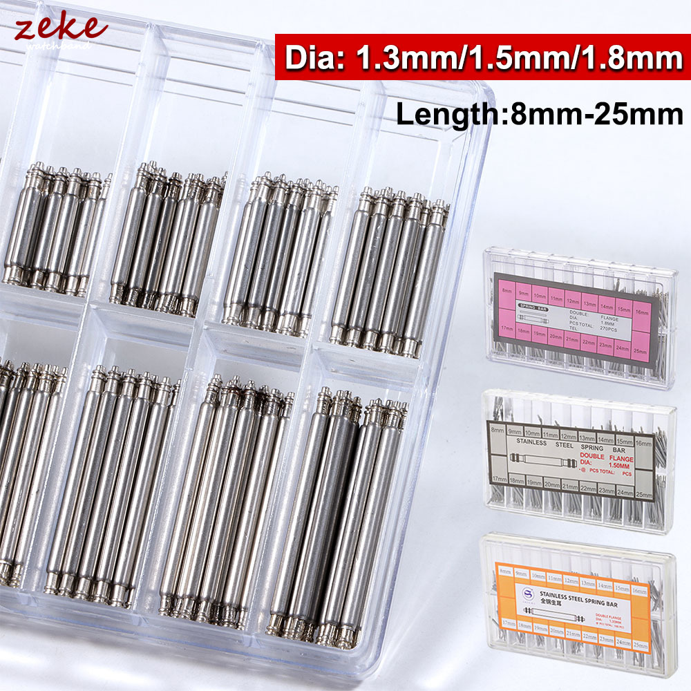 Spring Bar Tool - 1 Set Federstege aus Edelstahl, Ø