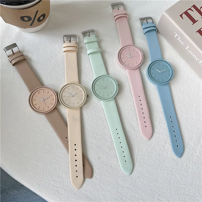 Minimalist Thin Watch - Makaron Color Series Damen uhr hochwertige