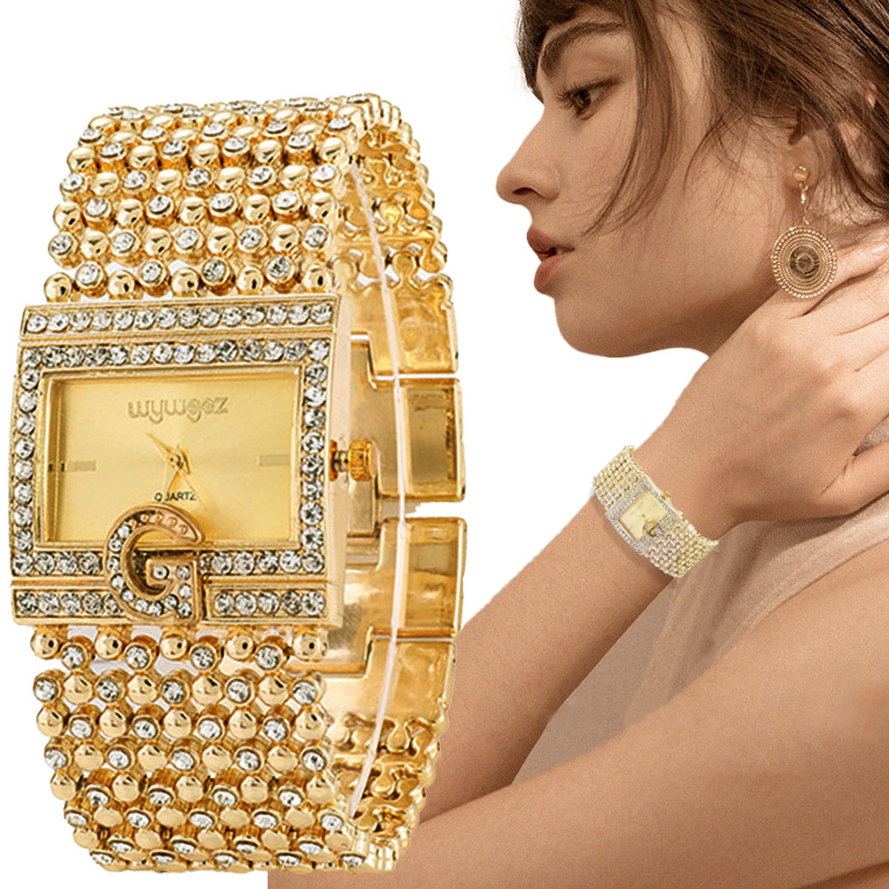 Minimalist Thin Watch - Einfache quadratische Gold uhren Frauen Mode
