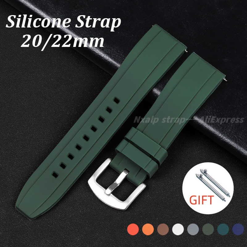 Watches Rolex Smartwatch - 20mm 22mm Silikon Uhrenarmband für Rolex