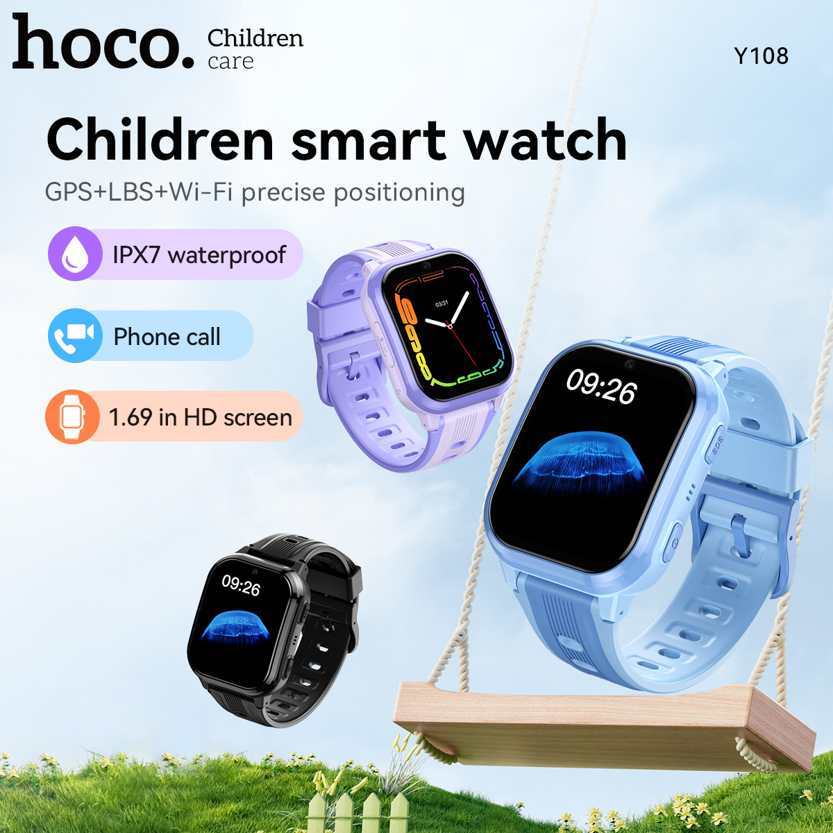 Smartwatch Watches Boys - HOCO Y108 1,69 Zoll HD LCD