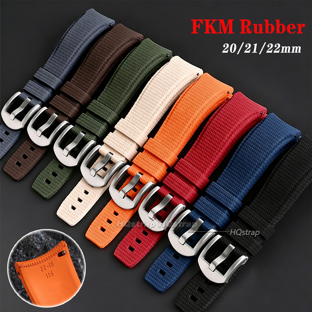 Watches Rolex Smartwatch - FKM Gummi-Uhrenarmband 20mm 21mm 22mm für