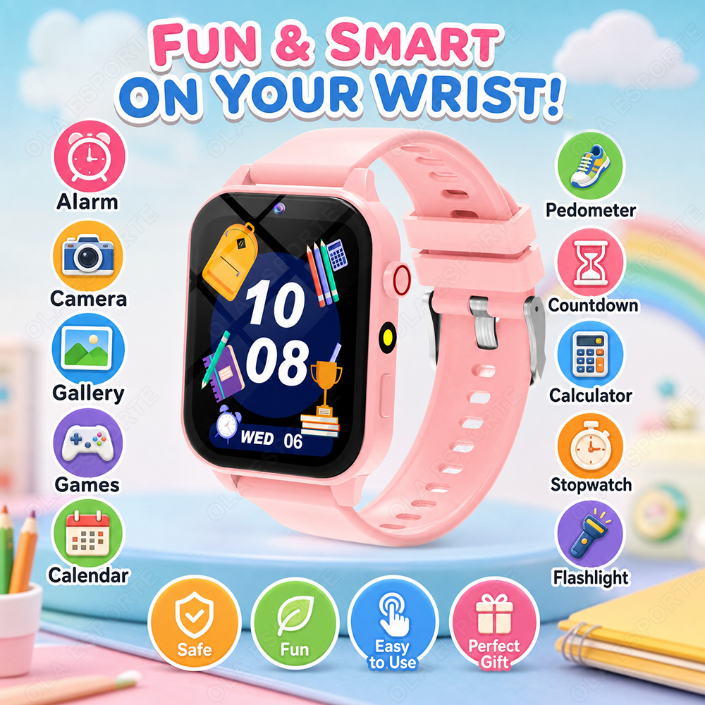 Smartwatch Watches Gift For Boys On Birthday - Neue Smartwatch für Kinder, HD-Touchscreen-Kamera, 18