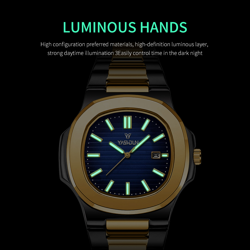 Modische quadratische Quarzuhr – Smartwatch Square Watches For Men Bewertung und Preis