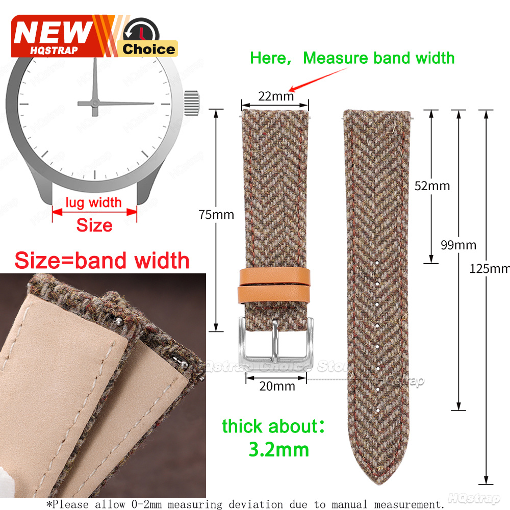 18mm 20mm 22mm Tweed-Nylon-Arm – Watches Rolex Smartwatch Bewertung und Preis