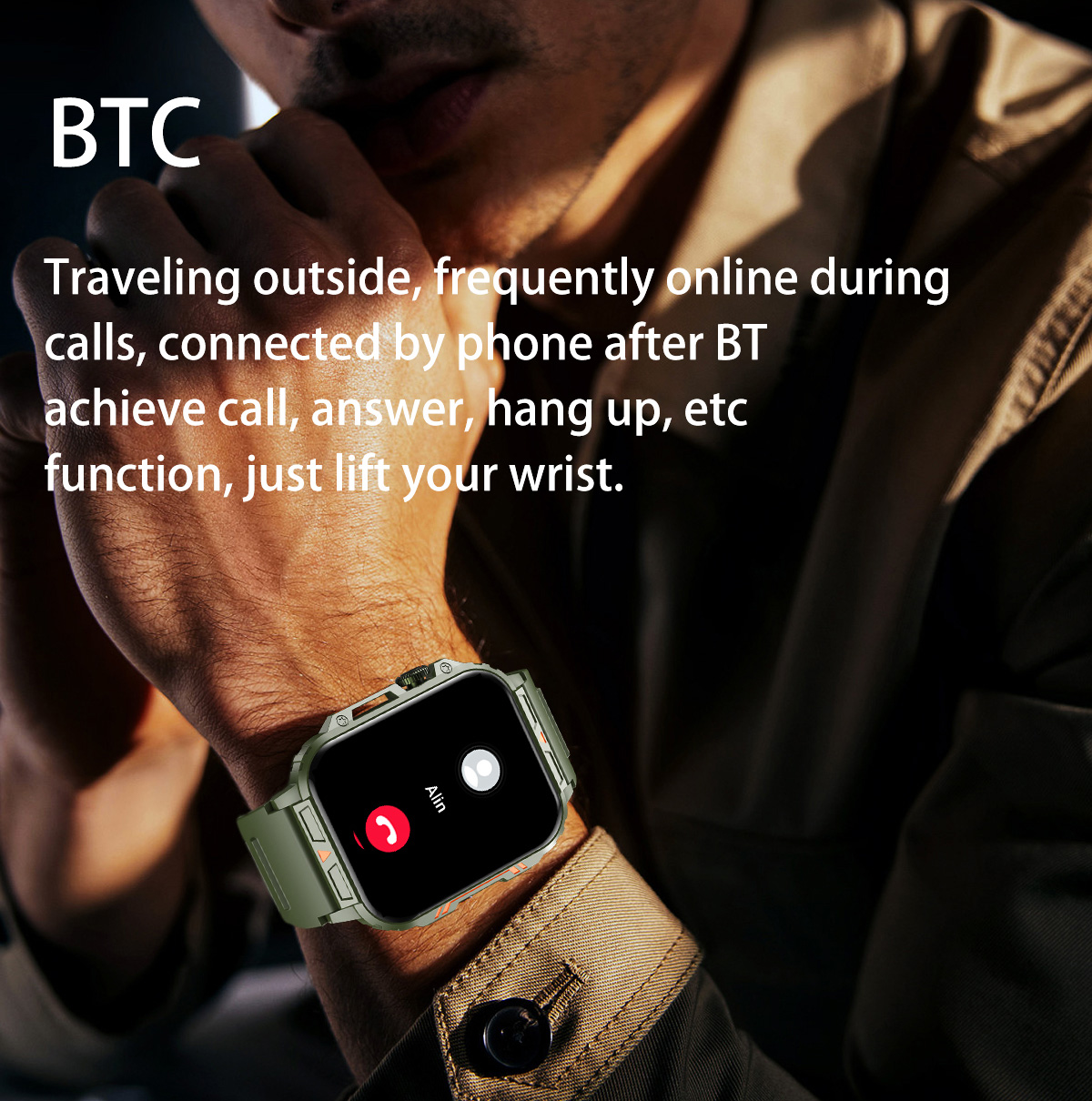 1,91 Outdoor Militär Smartwatc – Smartwatch Square Watches For Men Bewertung und Preis