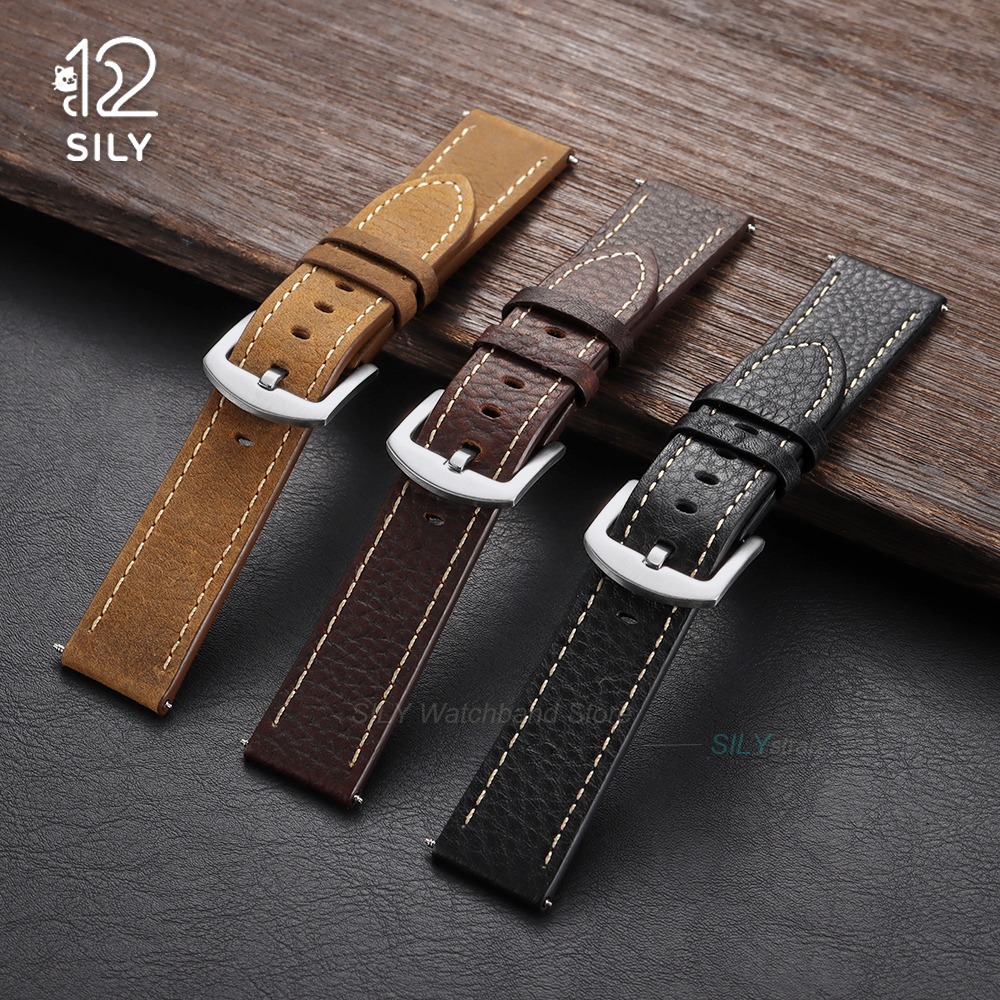 20/22mm Kalbsleder-Uhrenarmban – Smartwatch Vintage Watches For Women Bewertung und Preis