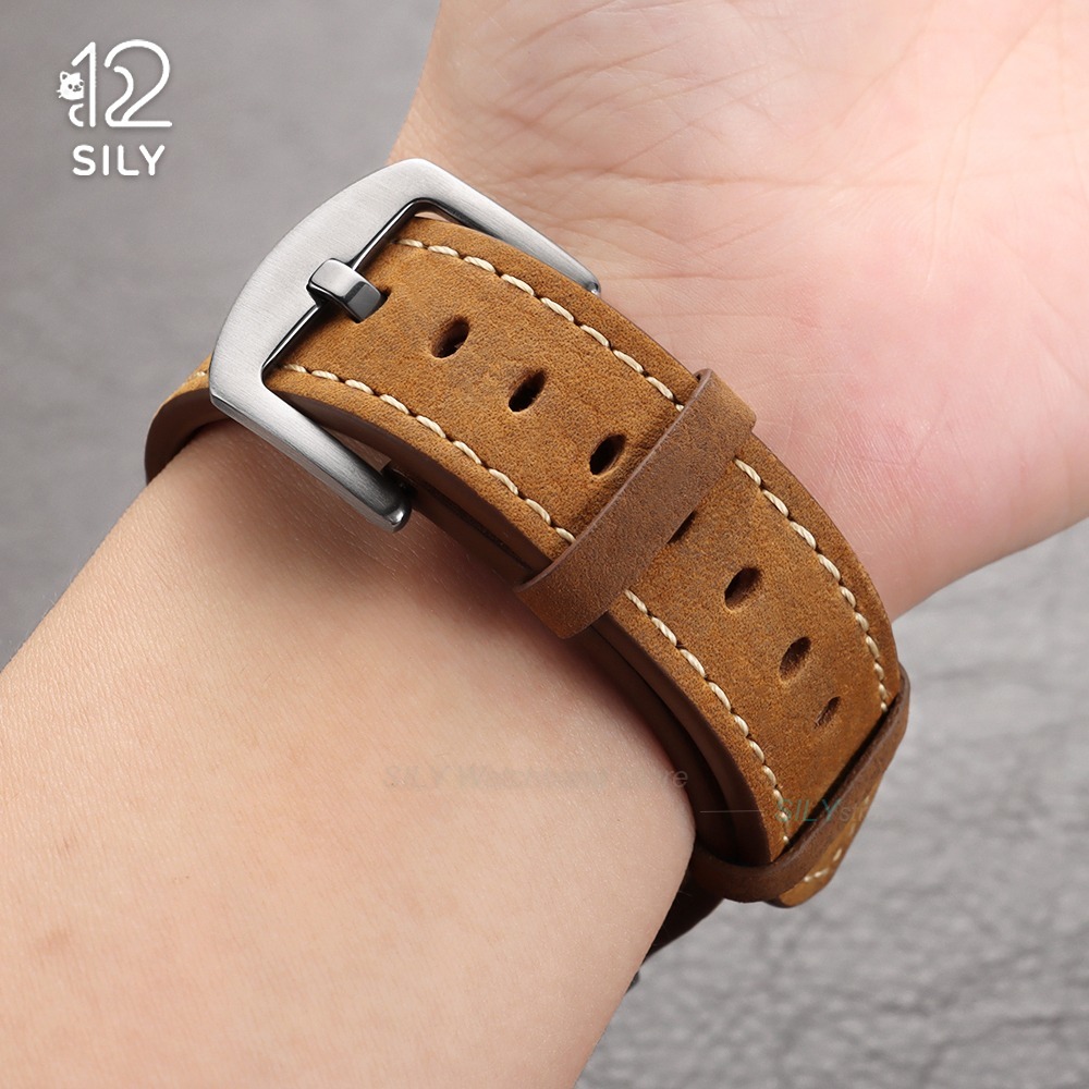 20/22mm Kalbsleder-Uhrenarmban – Smartwatch Vintage Watches For Women Bewertung und Preis