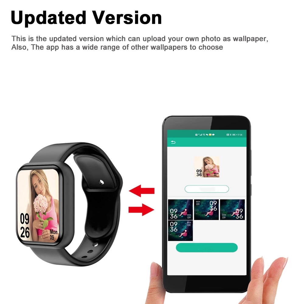 Smart Watch Für Männer Frauen  – Smartwatch Square Watches For Men Bewertung und Preis