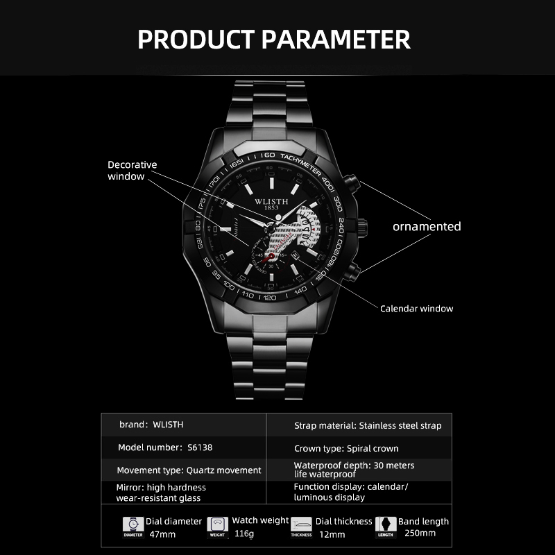 Luxusmarke Herrenuhr Wasserdic – Watches Not Smartwatch Bewertung und Preis