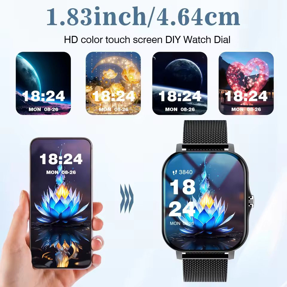 2026 Neue Bluetooth-Anruf-Smar – Smartwatch Square Watches For Men Bewertung und Preis