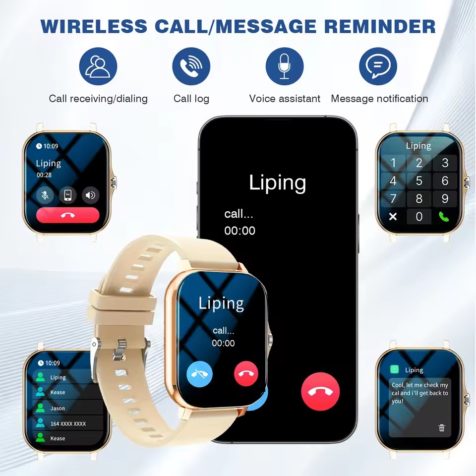 2026 Neue Bluetooth-Anruf-Smar – Smartwatch Square Watches For Men Bewertung und Preis