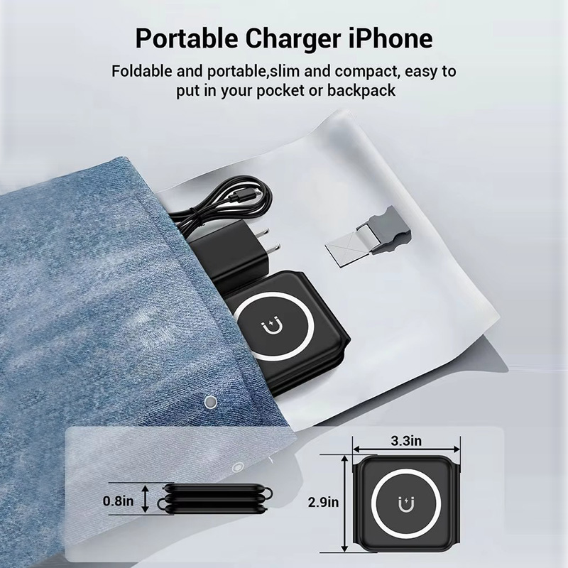 3-in-1 magnetisches faltbares  – Smartwatch Apple Watch Bewertung und Preis