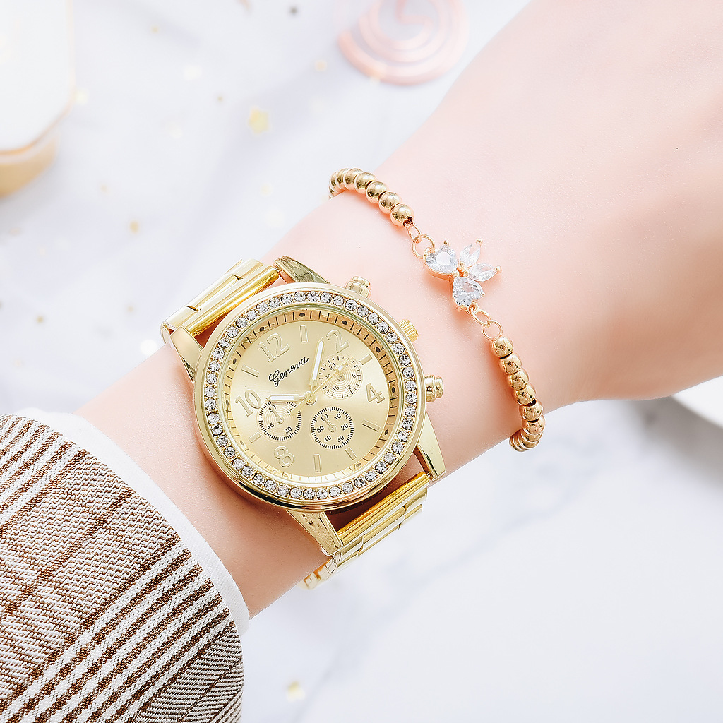 Gold Damenuhr Genf Klassische  – Minimalist Thin Watch Bewertung und Preis