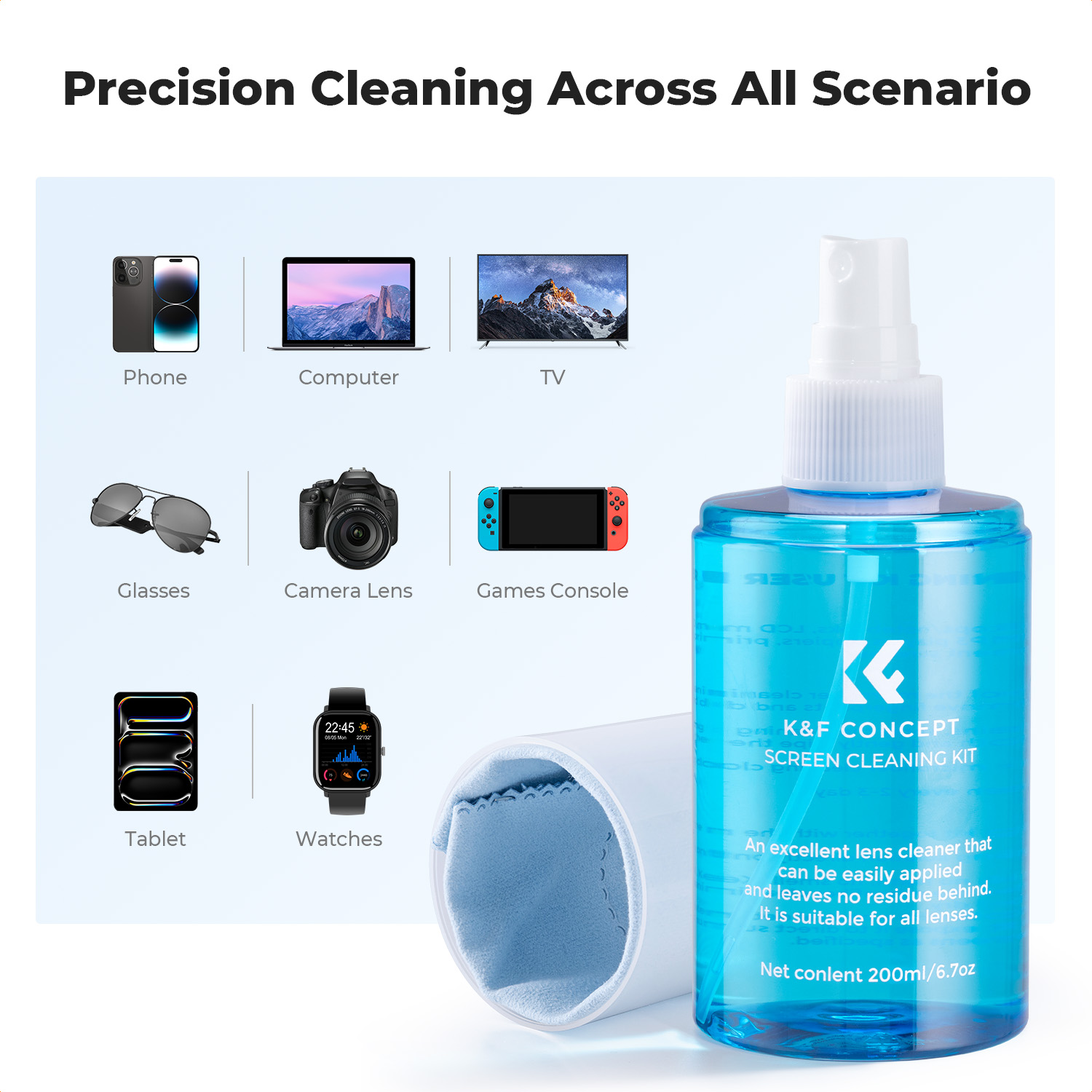 K&F CONCEPT 200ML Bildschirmre – Watch Polishing Cloth Bewertung und Preis