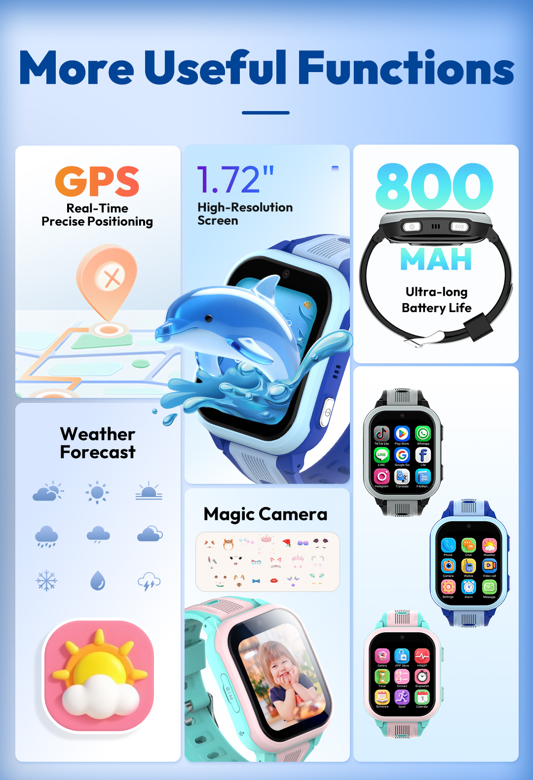 KT41 Smartwatch - 4G Telefon-K – Smartwatch Watches Gift For Girls Bewertung und Preis