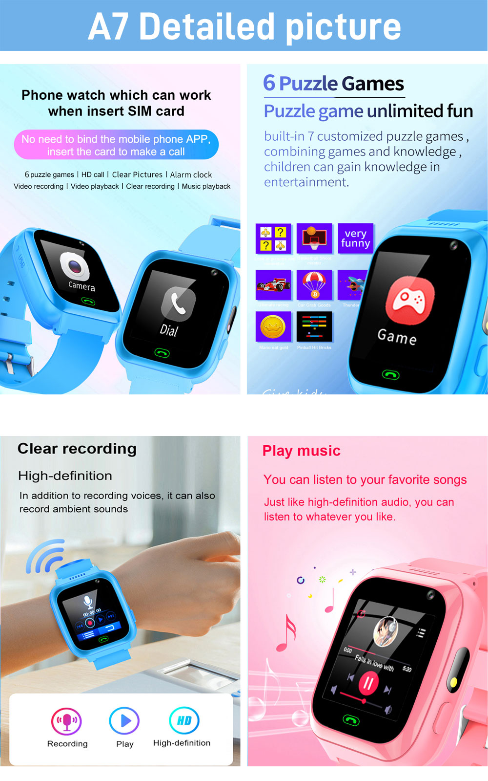 2G 4G Kinder Smart Watch Telef – Smartwatch Watches Gift For Girls Bewertung und Preis