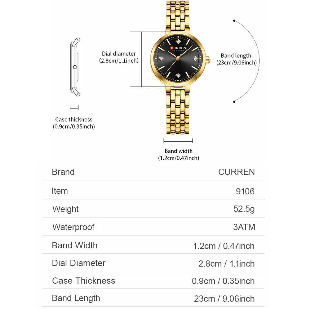 CURREN Damen-Armbanduhr, minim – Minimalist Thin Watch Bewertung und Preis