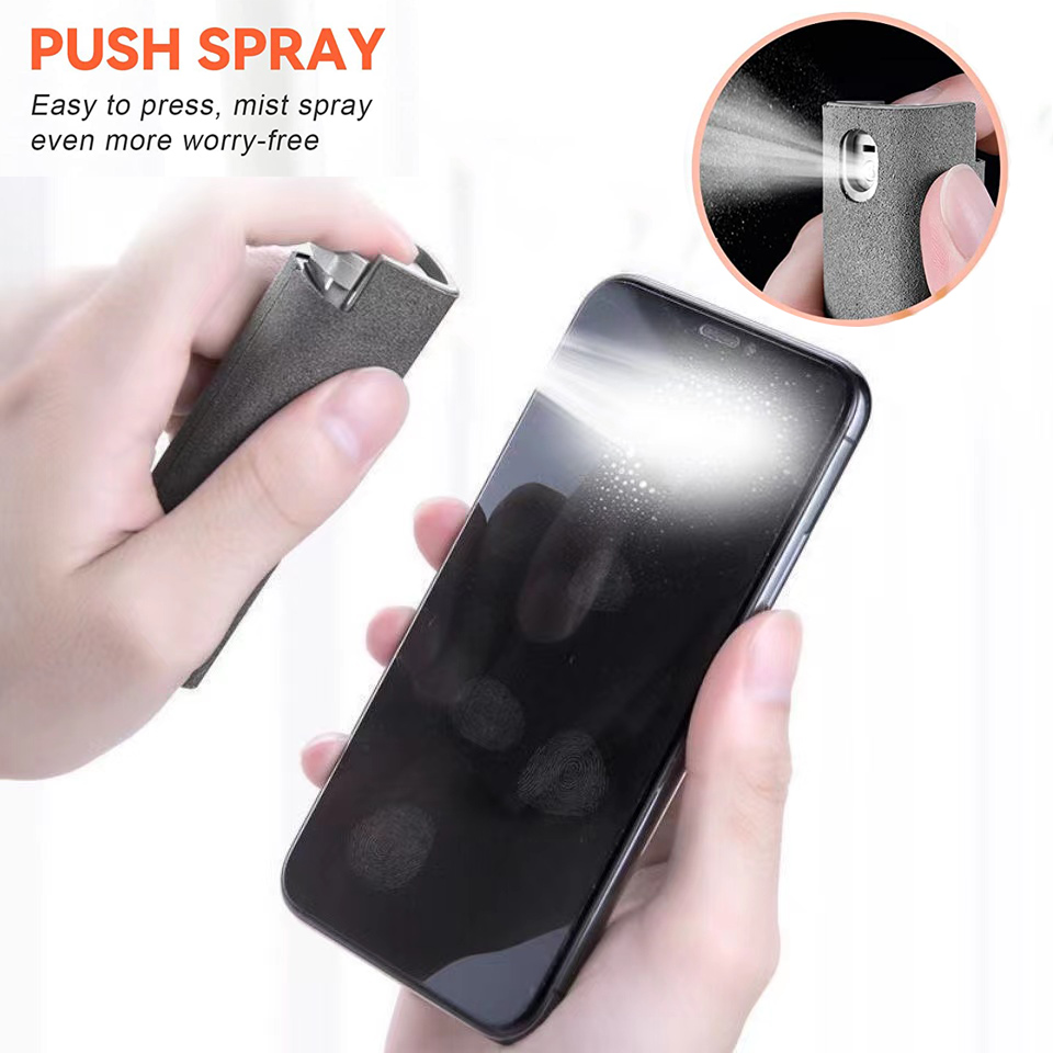 2-in-1-Bildschirmreiniger-Spra – Watch Polishing Cloth Bewertung und Preis